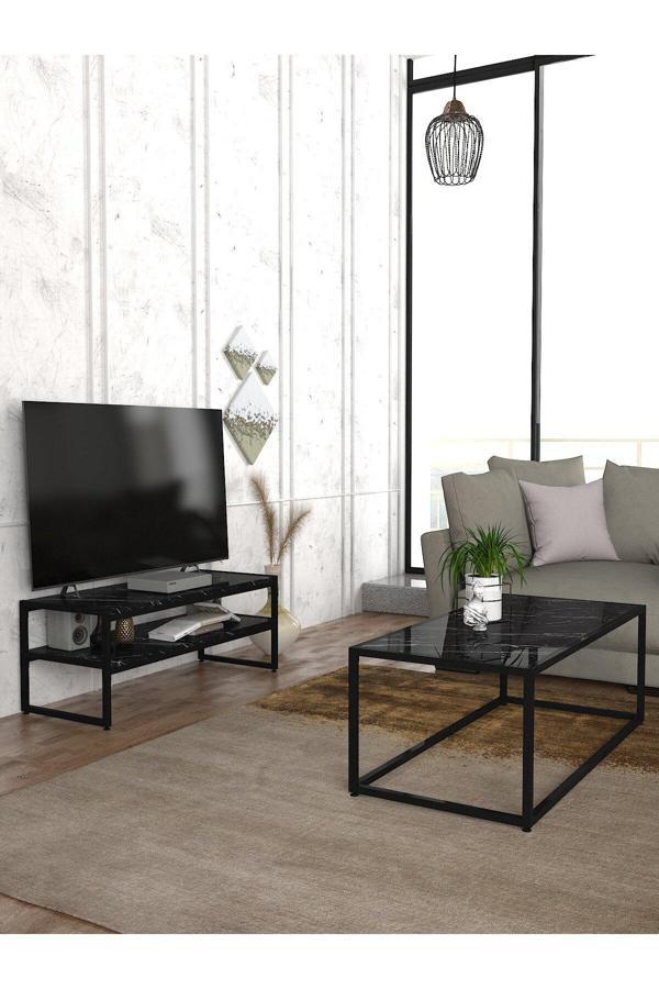 Ginza Orta Sehpa - Siyahmermer - Image 1