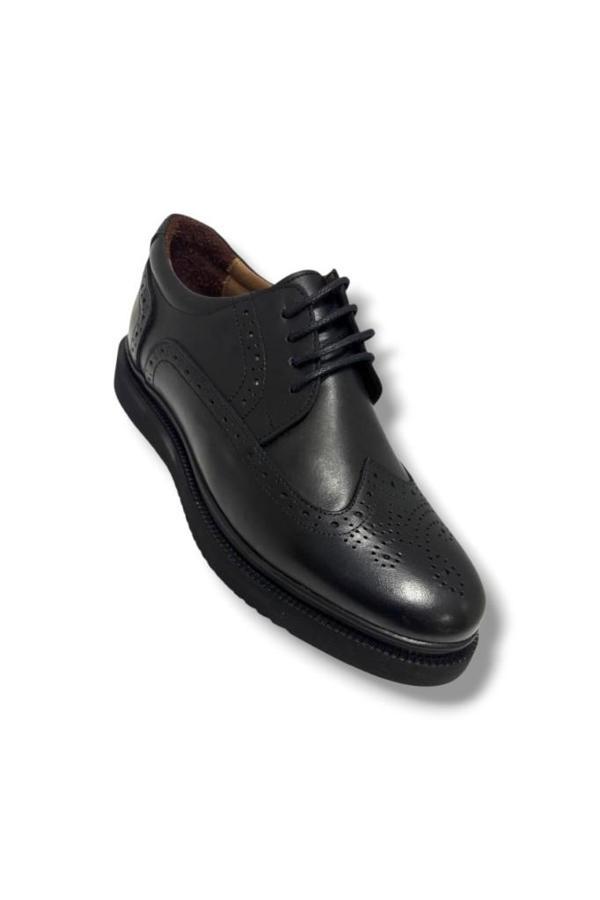 Mr Renzo 305-26 Hakiki Deri Anatomik Jel Taban Bağcıklı Erkek Ayakkabı - Image 1