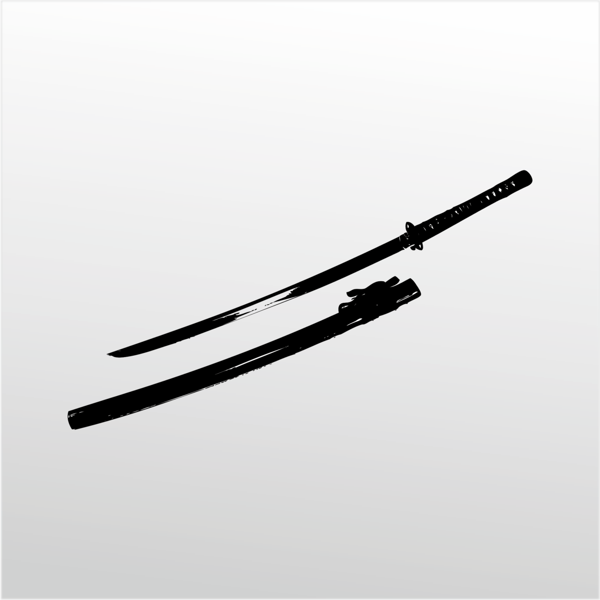 Folyo Sticker Samurai  Bıçağı 50cm Uzunluk - Image 1