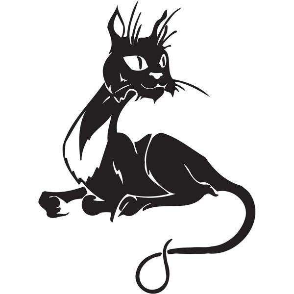 KEDİ FOLYO STİCKER 80cm Uzunluk - Image 1