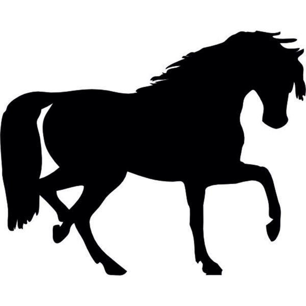 SİYAH AT FOLYO STİCKER 100cm Uzunluk - Image 1