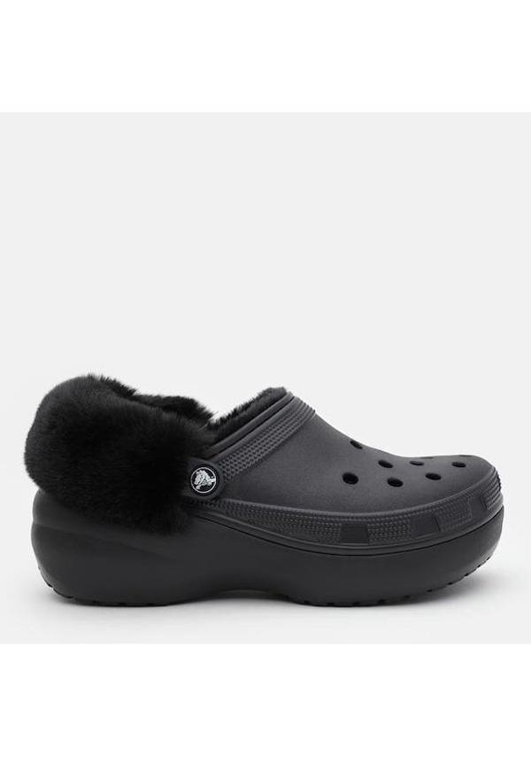 Crocs Classic Platform Fuzz Lined Clog Kadın Terlik - Image 1
