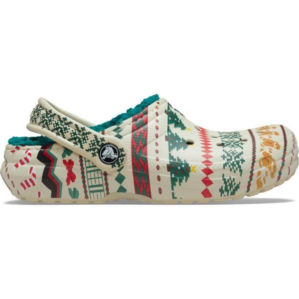 Crocs Classic Lined Fair Isle Clog Unisex Terlik - Image 1