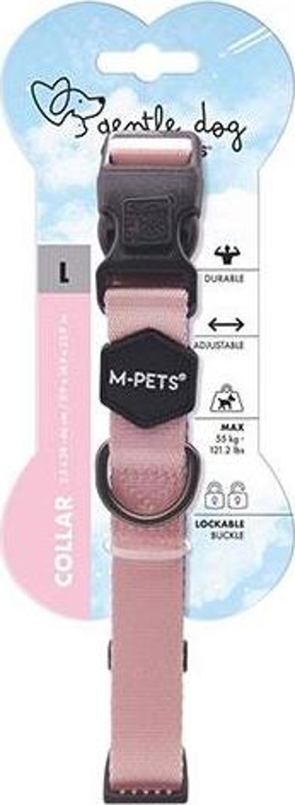 M-Pets Gentle Köpek Boyun Tasması Pembe Large 38-66 Cm - Image 1