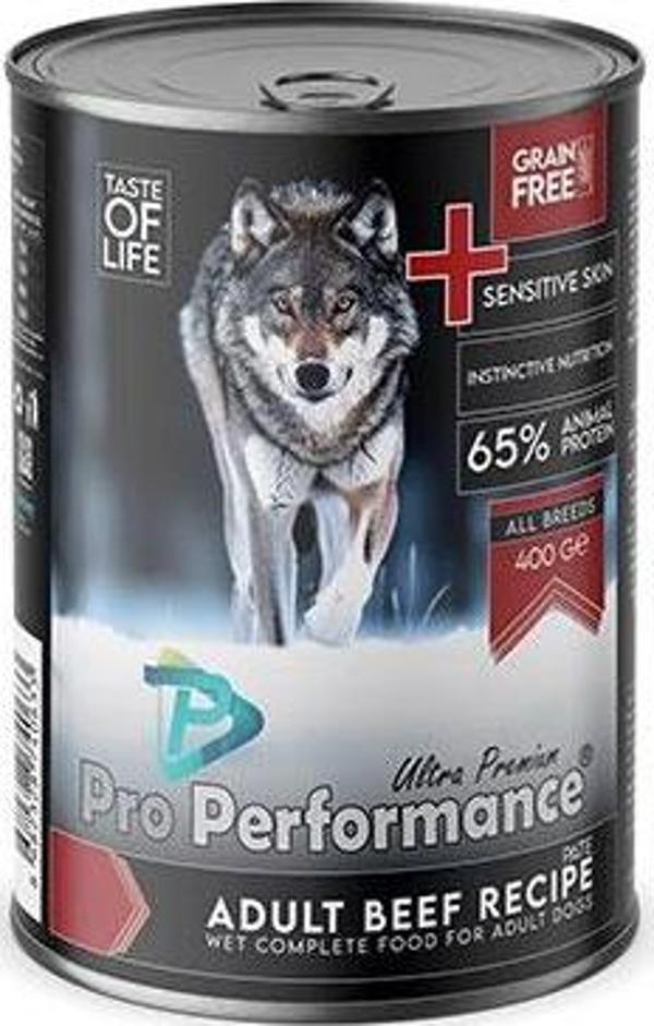 Pro Performance Ultra Premium Biftekli Yetişkin Köpek Konservesi 12 Adet 400 Gr - Image 1