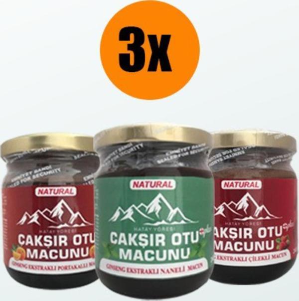 Hatay Yöresi 3 Lü (Portakal- Çilek - Nane) Çakşır Otu Macunu 240Gr - Image 1