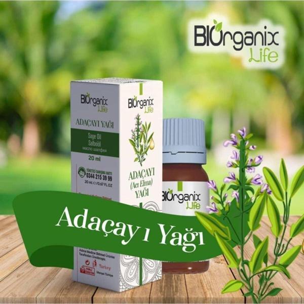 Biorganix Life Organik Adaçayı Yağı 20 Ml Şişede - Image 1