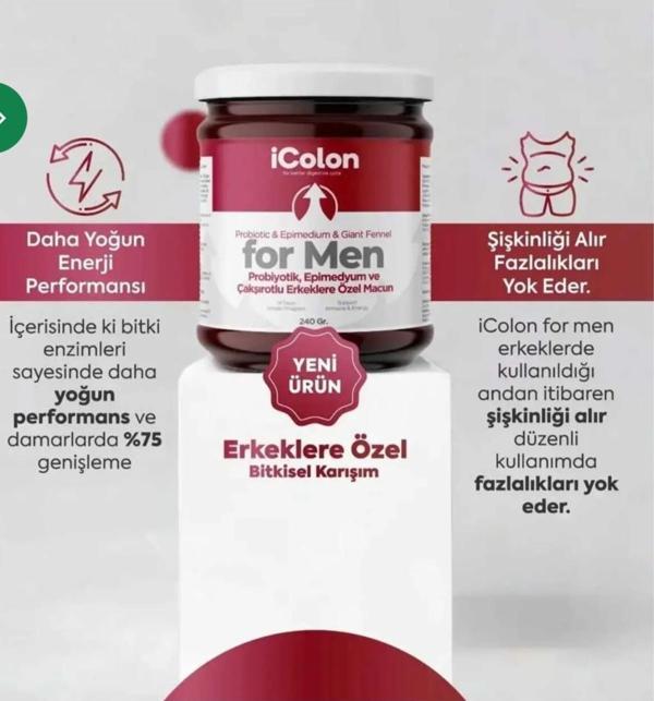Kademgiller İcolon For Men Bitkisel Karışımlı Macun - Image 1