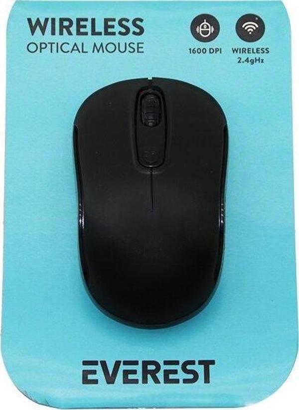 EVEREST SM-804 WİRELESS - KABLOSUZ 1600DPI USB OPTİCAL MOUSE VAKUM AMBALAJ (5060) - Image 1