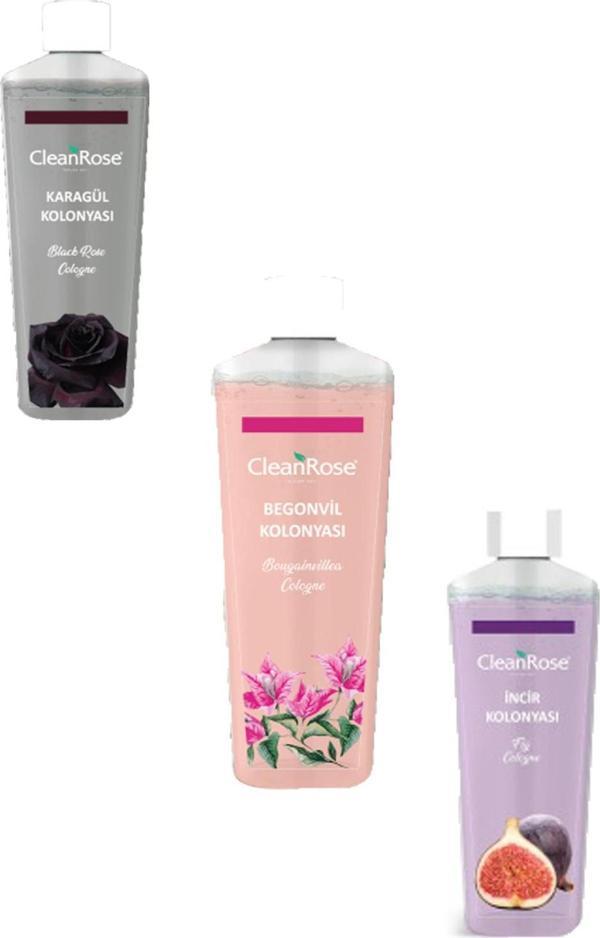 Efsane Kolonya Seti 3'lü (250 ml Begonvil,250 ml Karagül ve 250 ml İncir) - Image 1