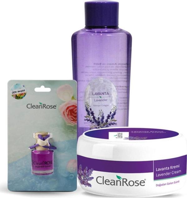 Lavanta Araç Kokusu + 250 ml Lavanta Kolonyası + 125 ml Lavanta Kremi - Image 1