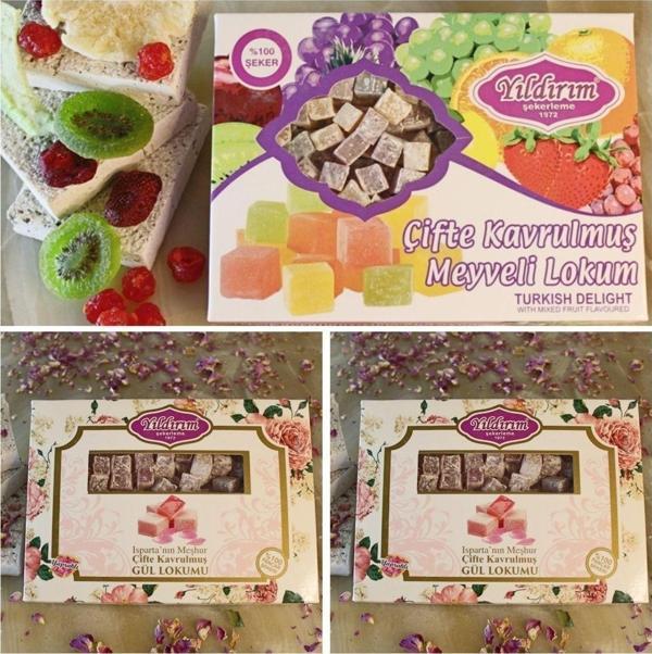 Gül & Meyveli Kuş Lokumu Set - Image 1