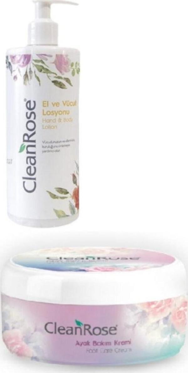 Gül Özlü El Ve Vücut Losyonu 400 ml Ayak Bakım Kremi 125 ml (ISPARTAMDAN) - Image 1