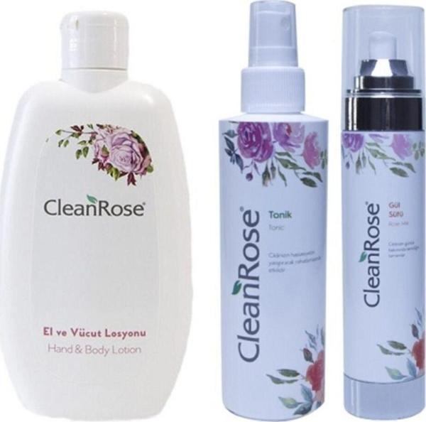 Unisex El Vüvut Losyonu 200 ml  Doğal Gül Sütü 200 ml Sıkılaştırıcı Tonik 150 ml - Image 1