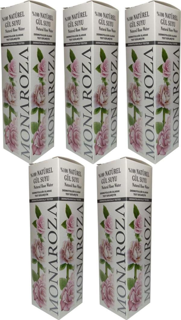 %100 Natürel Gül Suyu 250 Ml (5 Adet 250 Ml) - Image 1