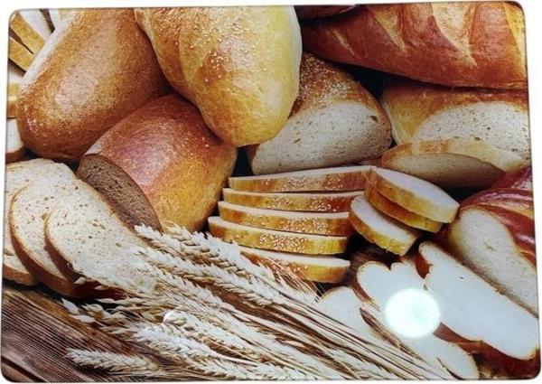 Kosova Ekmek Desenli Cam Kesme Panosu 20x30 cm - Image 1