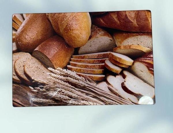 Kosova Ekmek Desenli Cam Kesme Panosu 25x35 cm - Image 1