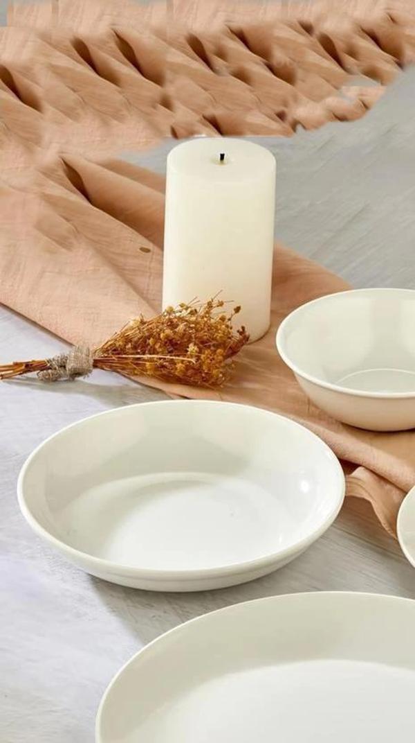 Cooker Porselen Yemek Tabağı 20 cm 6'lı - Image 1