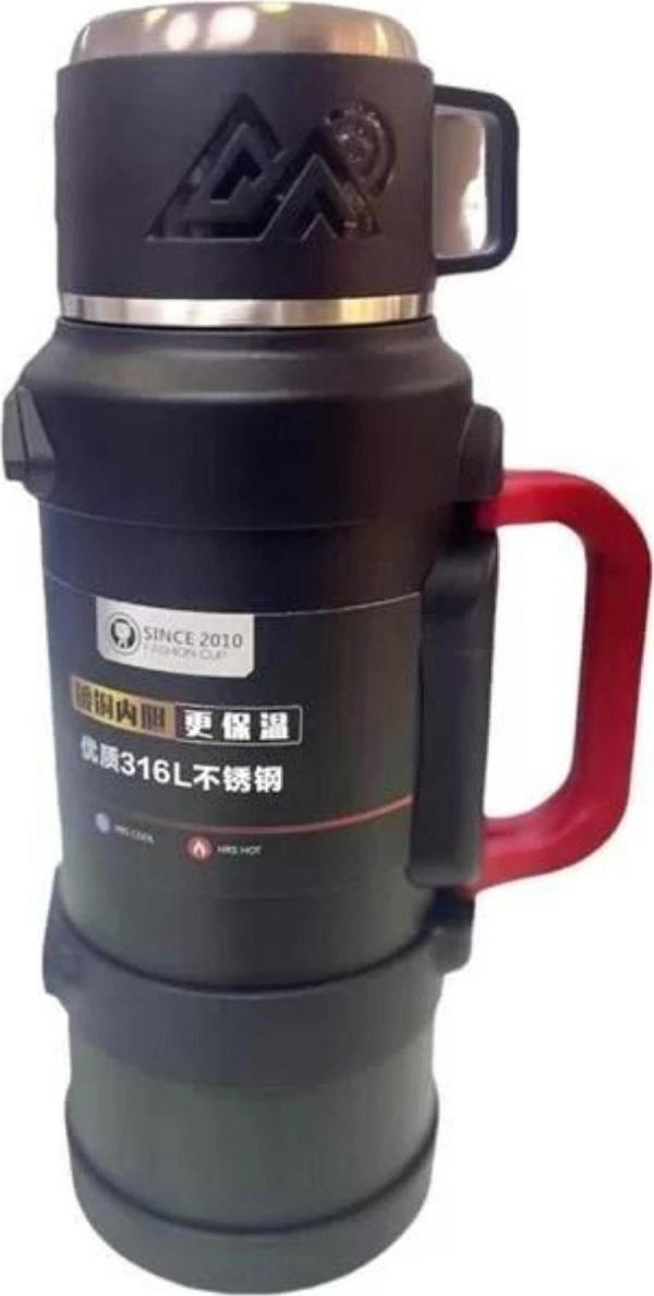 Cooker YK1422 Bardaklı Çelik Termos 2 Lt - Image 1