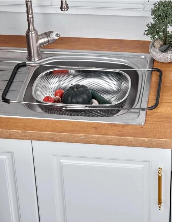 Cooker YK1429 Çelik Süzgeç 24x34 cm - Image 1