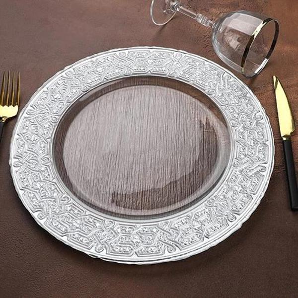 Kosova Gümüş Renk Cam Supla 33 cm - Image 1