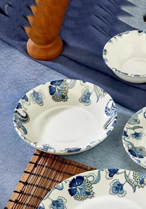 Cooker CKR4227 Çiçek Desenli Porselen Yemek Tabağı 20 cm 6'lı - Image 1