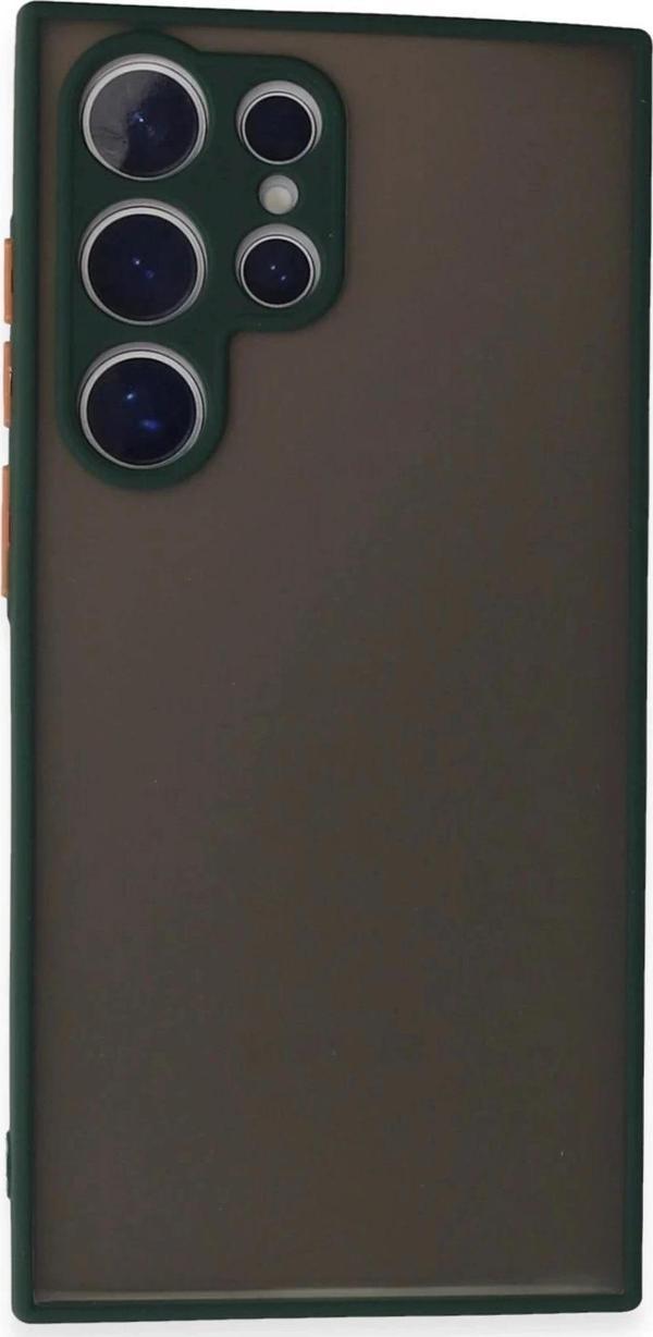 Samsung Galaxy S24 Ultra Kılıf Montreal Silikon Kapak - Yeşil-(5796) - Image 1