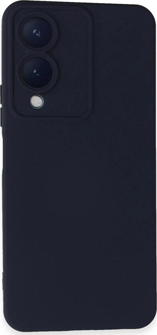 Vivo Y17S Kılıf Nano içi Kadife Silikon - Lacivert-(5796) - Image 1