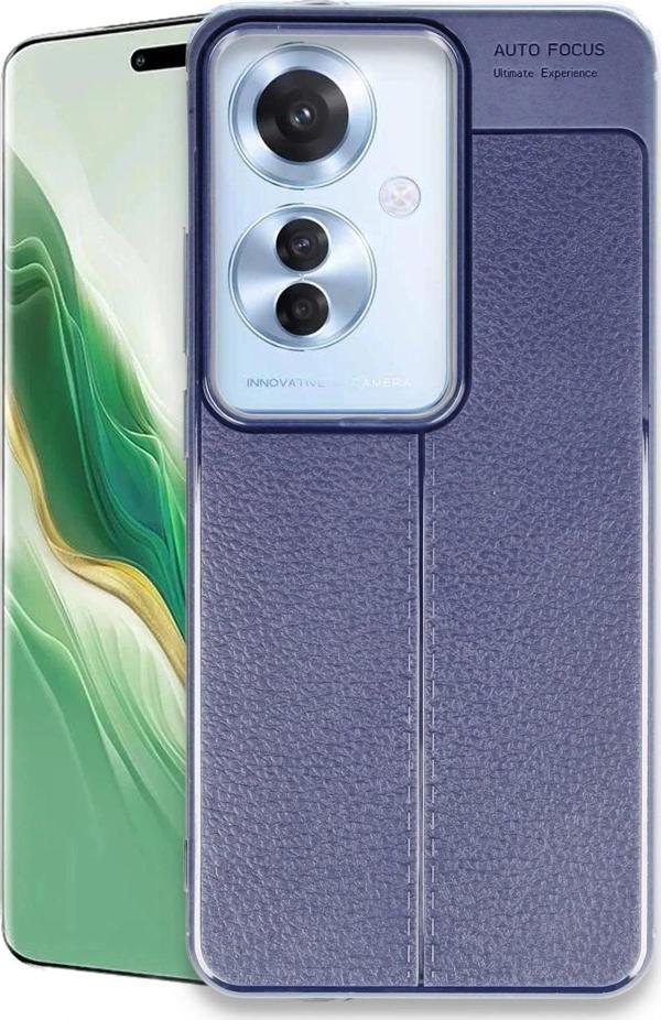 Oppo Reno 11F Kılıf Auto Focus Kapak - Lacivert-(5796) - Image 1