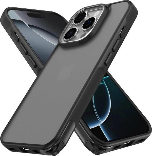 iPhone 16 Pro Max Kılıf Elegant Kapak - Siyah-(5796) - Image 1