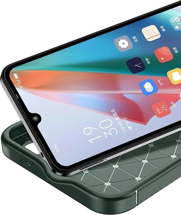 Oppo A60 Kılıf Auto Focus Karbon Kapak - Koyu Yeşil-(5796) - Image 1