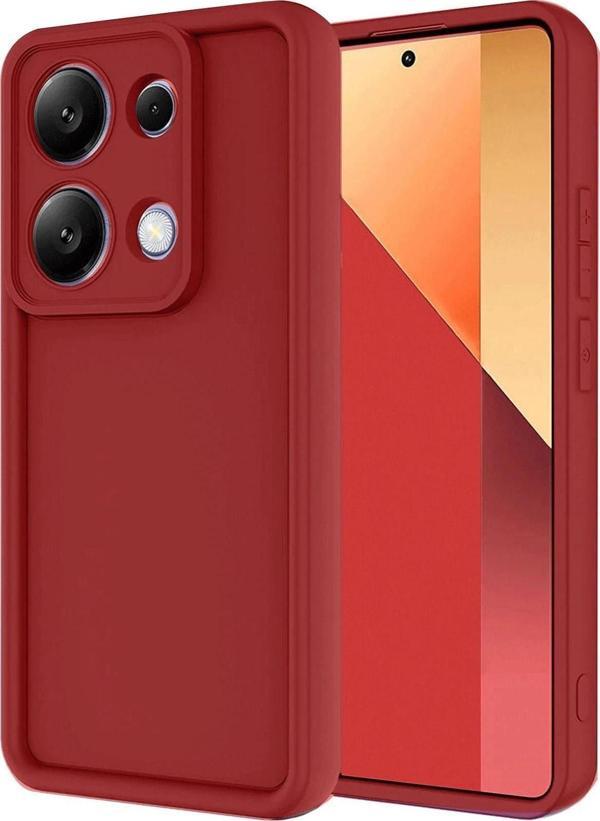 Xiaomi Redmi Note 13 Pro 4G Kılıf Viera Silikon - Kırmızı-(5796) - Image 1