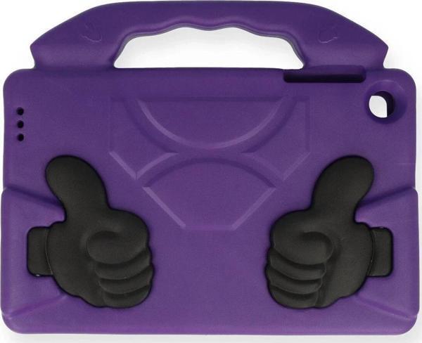 Samsung Galaxy T870 Tab S7 11 Kılıf Like Stantlı Tablet Silikon - Mor-(5796) - Image 1