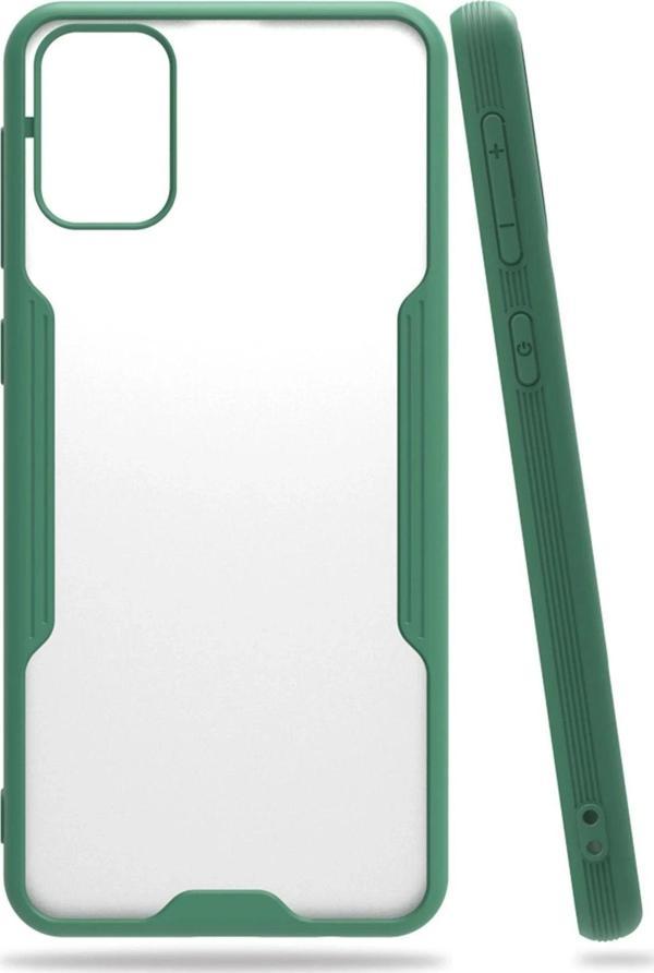 Samsung Galaxy M31 Kılıf Platin Silikon - Yeşil-(5796) - Image 1