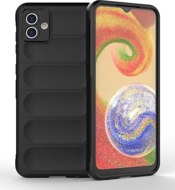 Samsung Galaxy A04E Kılıf Optimum Silikon - Siyah-(5796) - Image 1