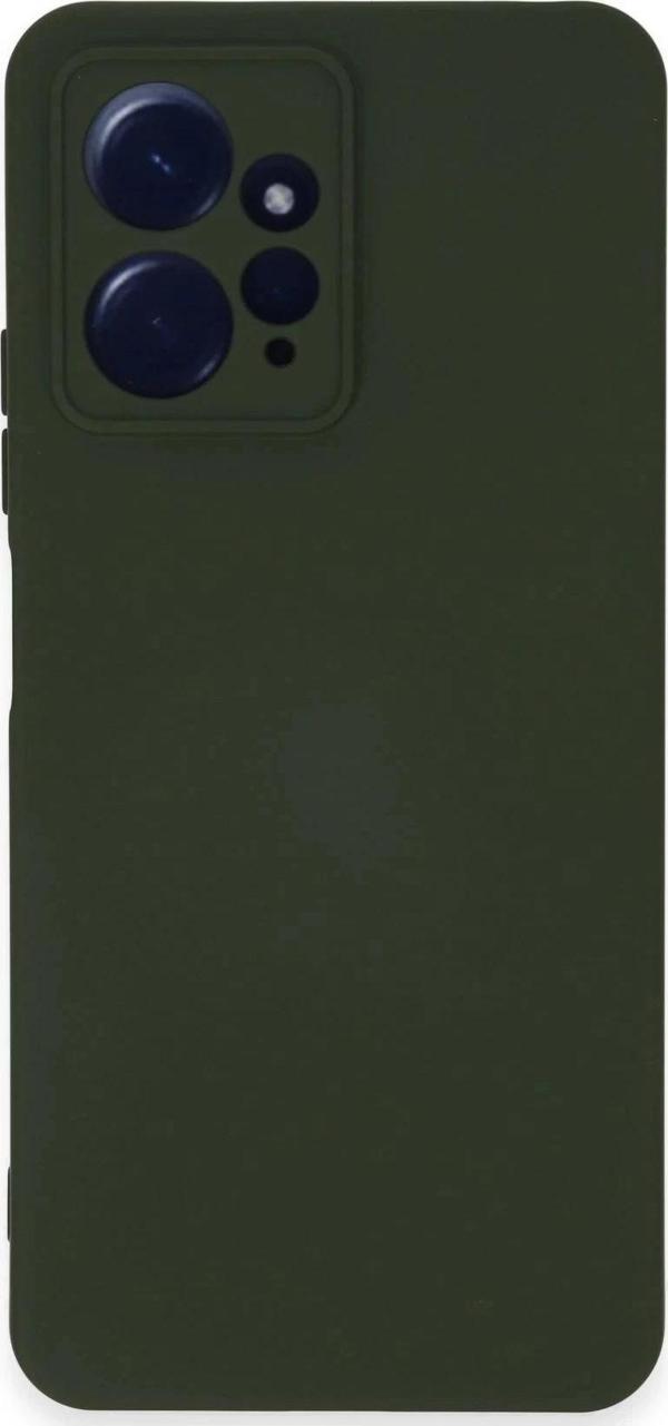 Xiaomi Redmi Note 12 4G Kılıf Nano içi Kadife Silikon - Koyu Yeşil-(5796) - Image 1