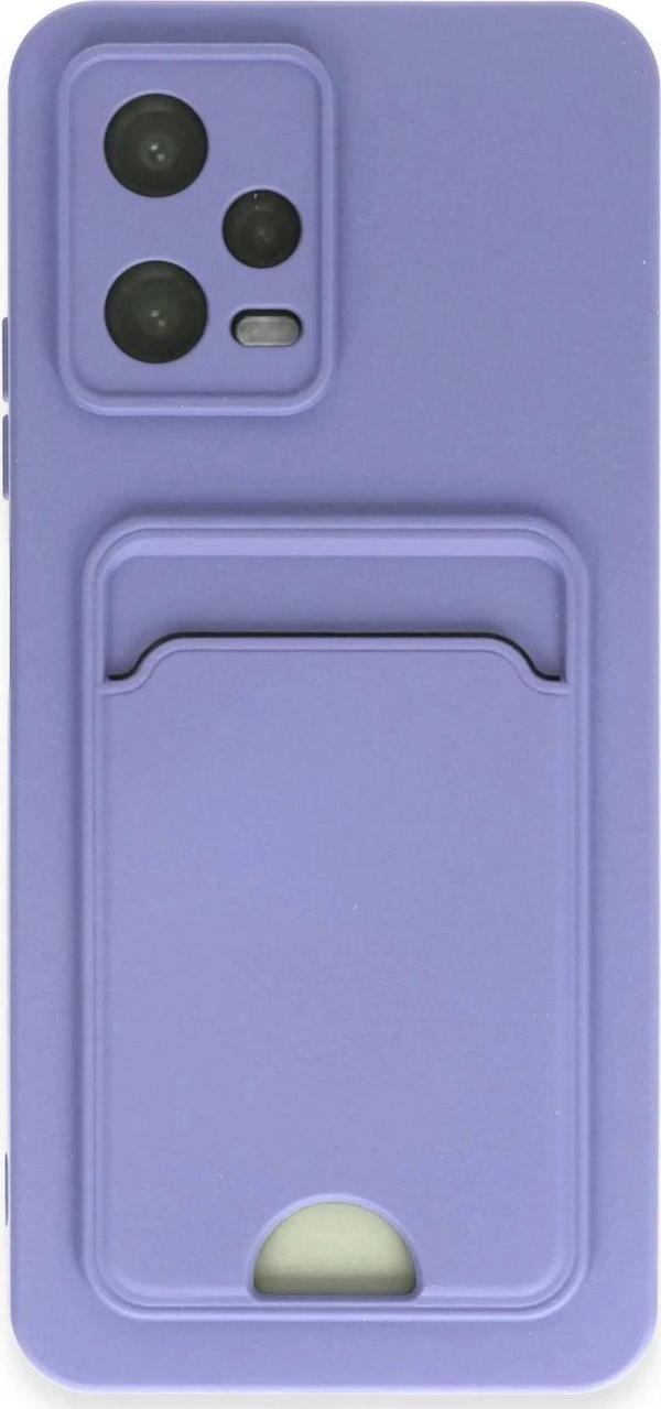 Xiaomi Poco X5 5G Kılıf Kelvin Kartvizitli Silikon - Lila-(5796) - Image 1