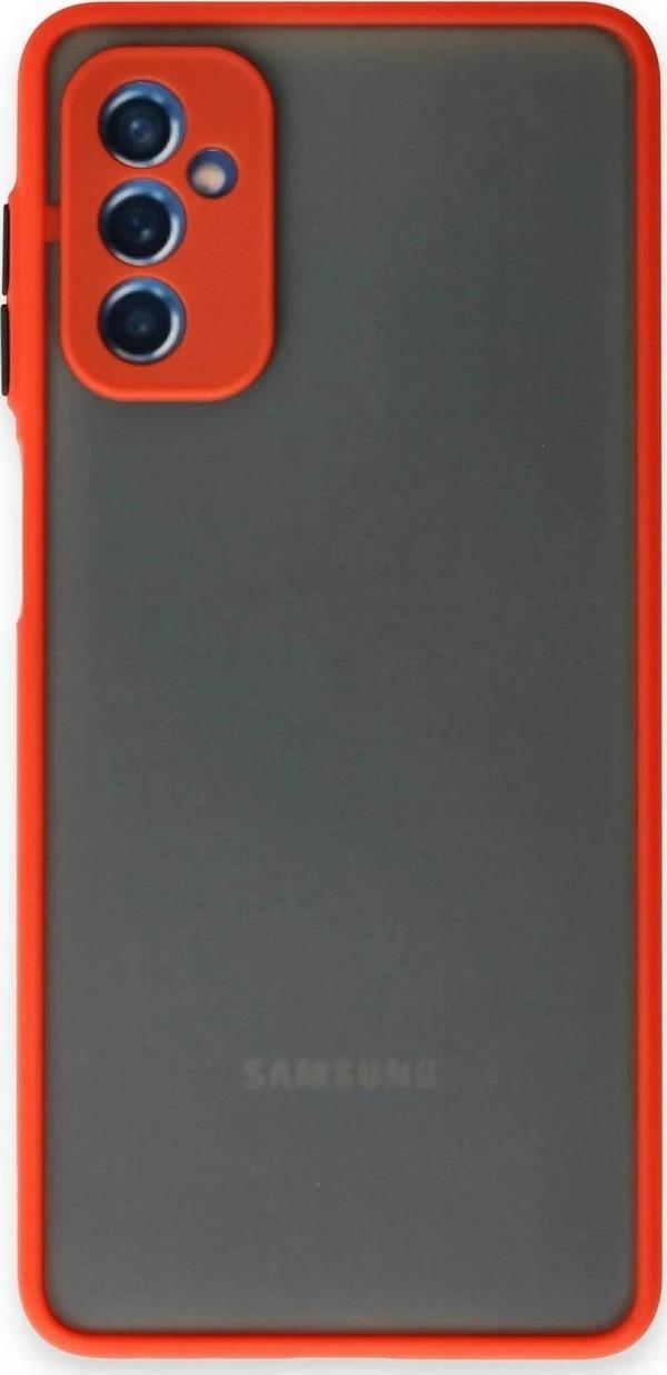 Samsung Galaxy M52 5G Kılıf Montreal Silikon Kapak - Kırmızı-(5796) - Image 1