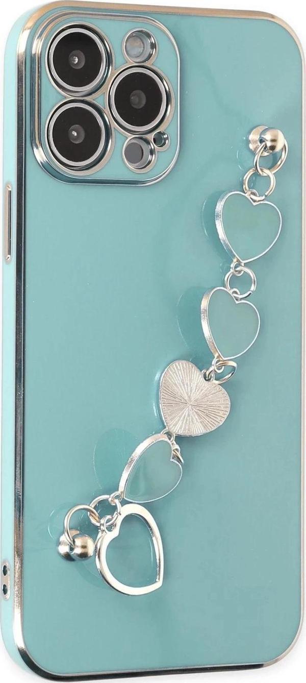 iPhone 13 Pro Max Kılıf Esila Silikon - Su Yeşili-(5796) - Image 1