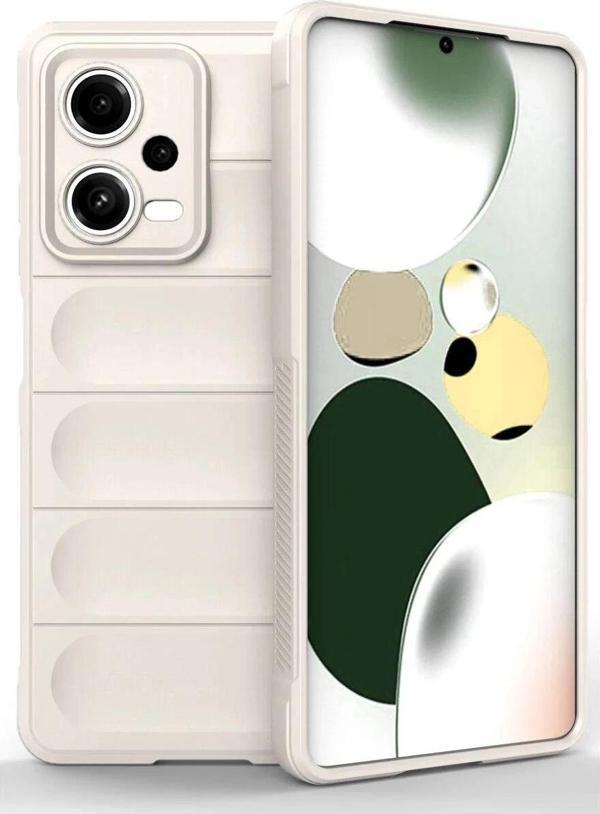 Xiaomi Poco X5 5G Kılıf Optimum Silikon - Krem-(5796) - Image 1