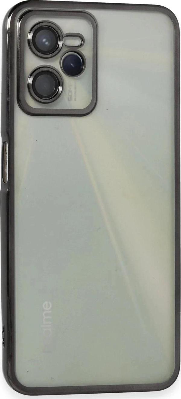 Realme C35 Kılıf Lensli Silikon - Siyah-(5796) - Image 1