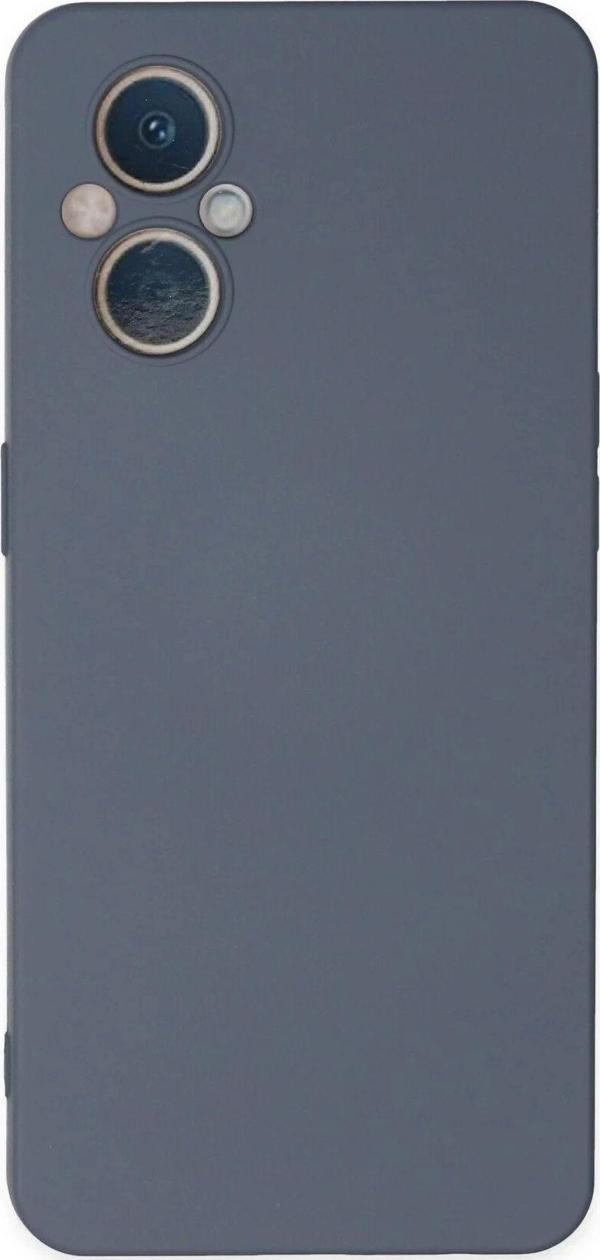 Oppo Reno 7 Lite Kılıf Nano içi Kadife Silikon - Gri-(5796) - Image 1