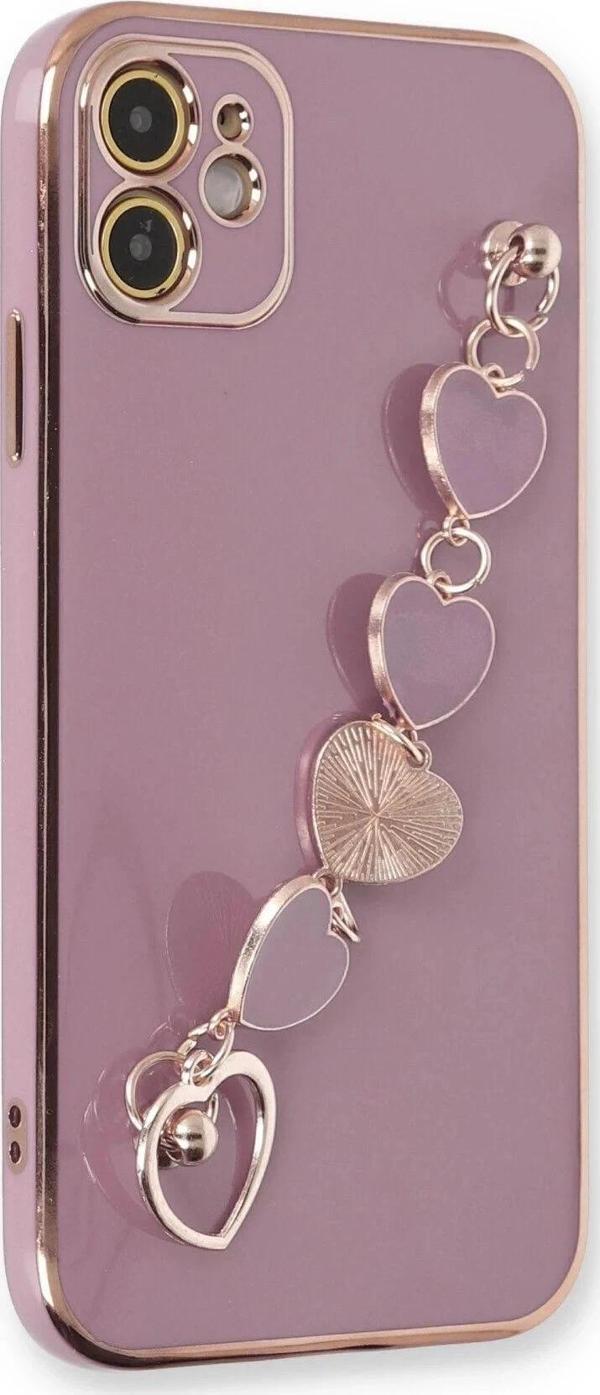 iPhone 12 Kılıf Esila Silikon - Mor-(5796) - Image 1