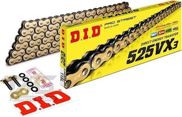 Did 525-118Vx3 2019-2022 Honda CB 650 R Uyumlu Zincir Vx3 Xring Gold (Sarı) - Image 1