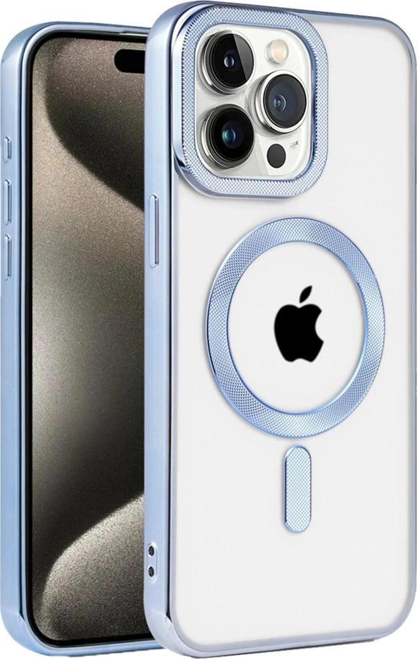 iPhone 14 Pro Max Kılıf Kronos Magsafe Kapak - Sierra Blue-(5796) - Image 1