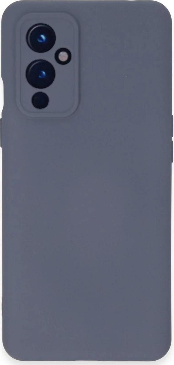 One Plus 9 Kılıf Nano içi Kadife Silikon - Gri-(5796) - Image 1