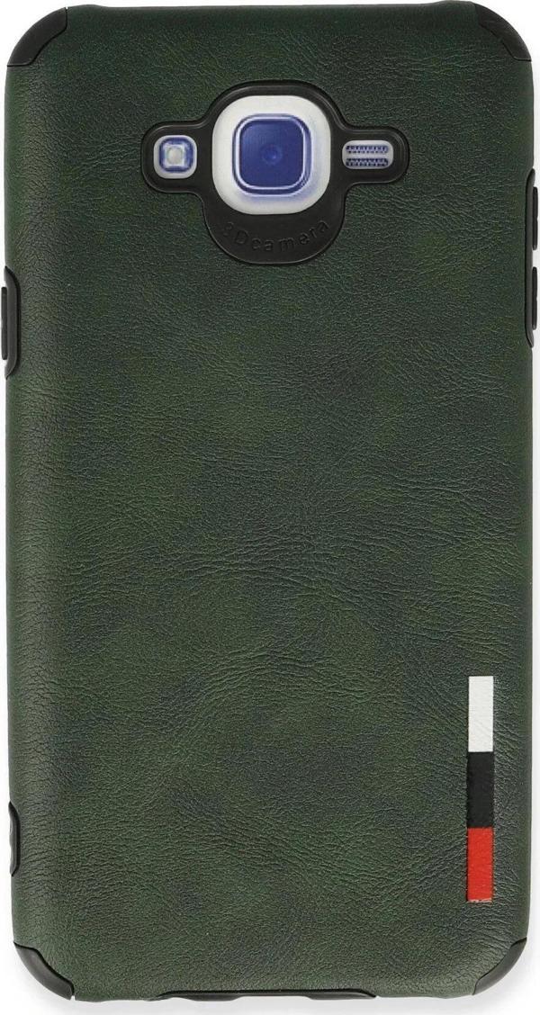 Samsung Galaxy J7 Kılıf Loop Deri Silikon - Yeşil-(5796) - Image 1