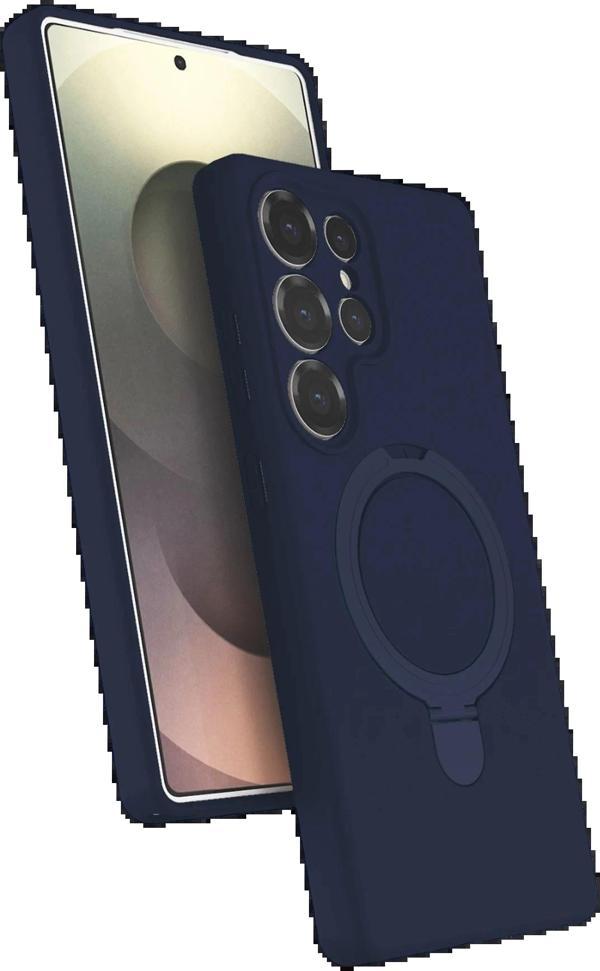 Samsung Galaxy S24 Ultra Regal Magsafe Standlı Kapak - Lacivert-(5796) - Image 1