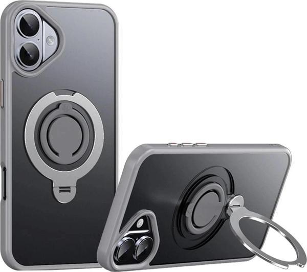 iPhone 16 Plus Avatar 360 Dönen Magsafe Kapak - Titan Gri-(5796) - Image 1