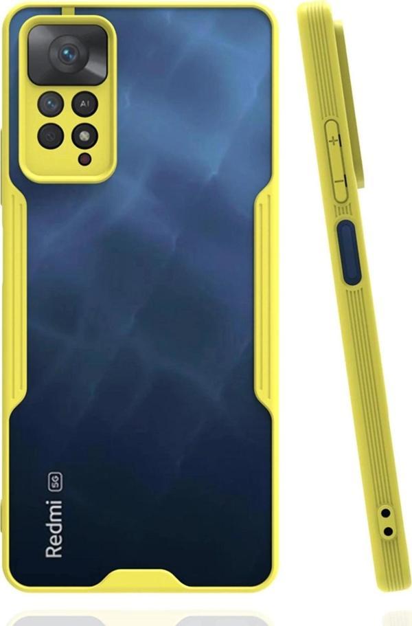 Xiaomi Redmi Note 11 Pro Kılıf Platin Silikon - Sarı-(5796) - Image 1
